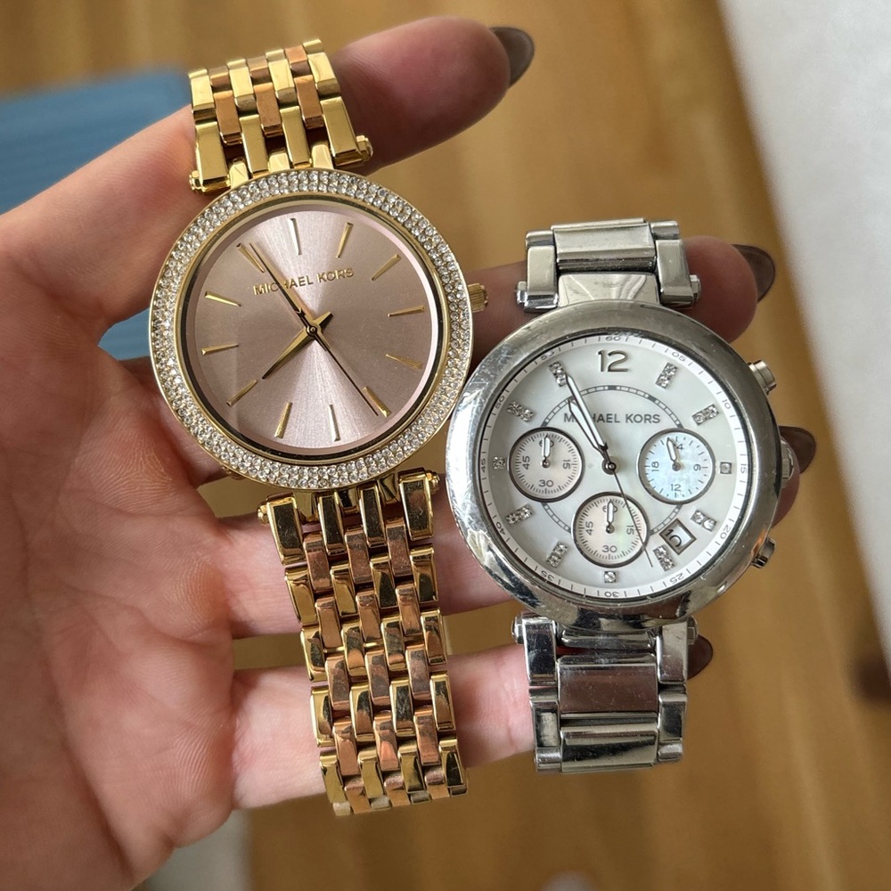 Michael Kors Gold and Silver Timepieces